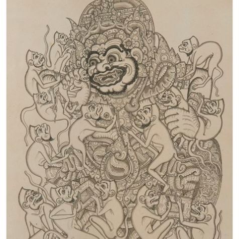 36. Kumbakarna, Ketut Madra, 1973. Collection of David Irons